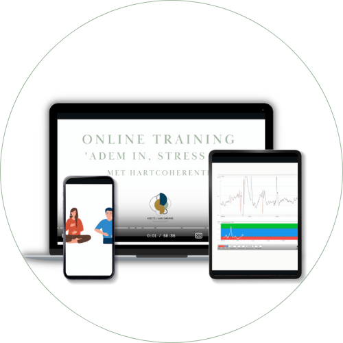 Online training adem in, stress uit met hartcoherentie